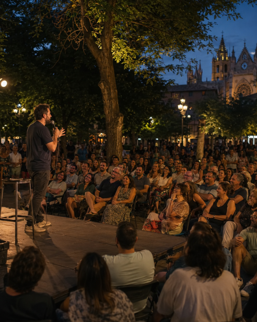 El Parque de Quevedo acoge las Noches de humor en León desde este viernes