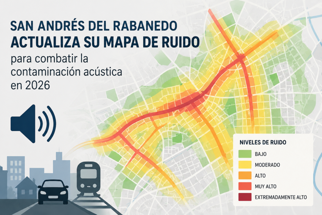 El nuevo mapa de ruido de San Andrés del Rabanedo para combatir la contaminación acústica en 2026