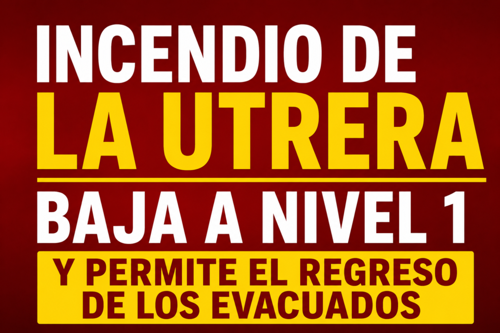 El incendio de La Utrera baja a nivel 1, permitiendo el regreso de los evacuados y el fin de los confinamientos en varias localidades de Omaña.