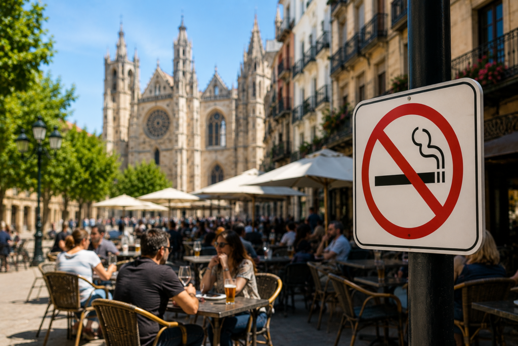 La nueva Ley Antitabaco prohibirá fumar en las terrazas de León